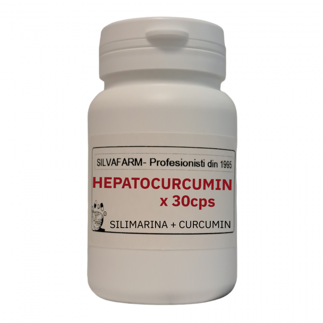 HEPATO CURCUMIN 30 capsule- actiune hepatoprotectoare si antioxidanta