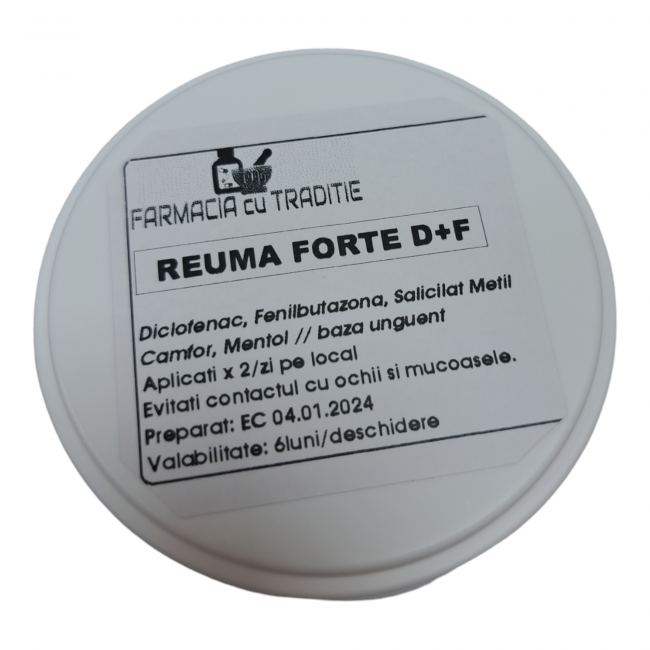 REUMA FORTE- unguent antireumatic cu Diclofenac si Fenilbutazona. 50g