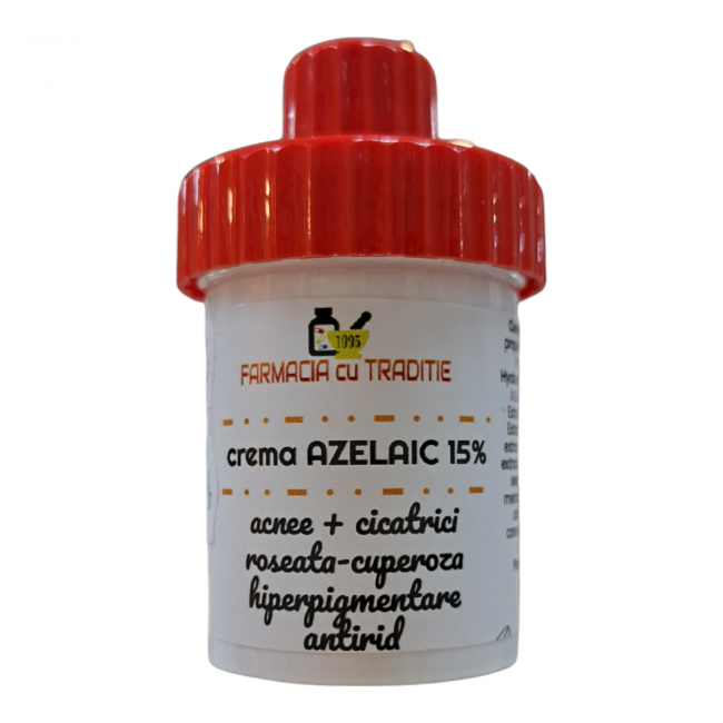 CREMA anti- imperfectiuni cu acid AZELAIC 15%,CBD oil- 30g