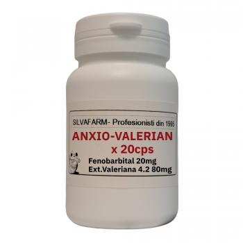 ANXIO-VALERIAN capsule cu Fenobarbital si Valeriana extract x20 - preparat in farmacie