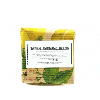 SAPUN CARBUNE EXFOLIANT: carbune, salvie,tea tree