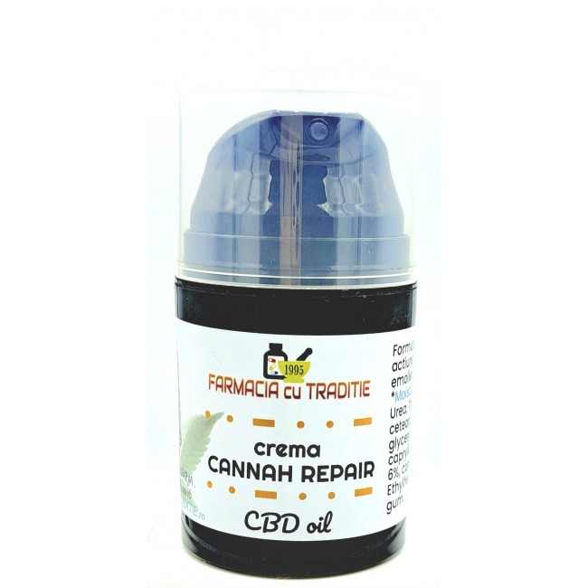 CREMA naturala CANNAH REPAIR cu CBD oil si Moisture Plex -47G