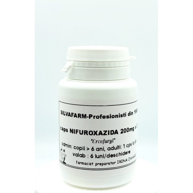 NIFUROXAZIDA 200mg (Ercefuryl) x 20 capsule-produs preparat in farmacie