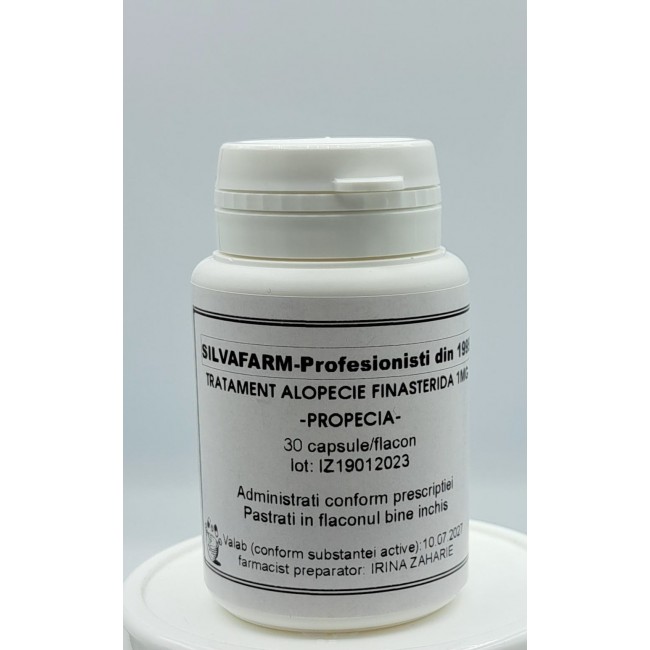 TRATAMENT ALOPECIE FINASTERIDA 1MG, 30capsule -produs preparat in farmacie