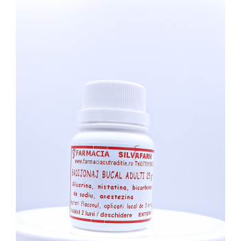 TRATAMENT CANDIDOZA BUCALA COPII si ADULTI - badijonaj glicerinic cu Nistatin si Anestezina -25ml