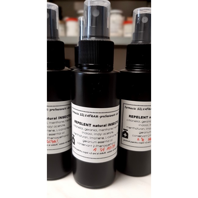 REPELENT INSECTE spray NATURAL cu mix de uleiuri esentiale, pentru ADULTI SI COPII -100g
