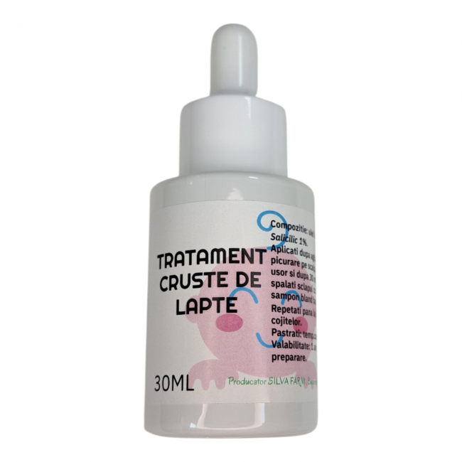 TRATAMENT CRUSTE SCALP BEBELUSI cu acid Salicilic 1% -20ml TRATAMENT CRUSTE SCALP BEBELUSI cu acid Salicilic 1% -20ml