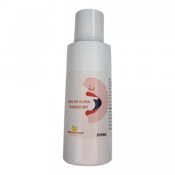 PARADONT -APA DE GURA cu Clorhexidina 0.012% , uei esential Tea-Tree, Salvie, Cuisoare -100ML