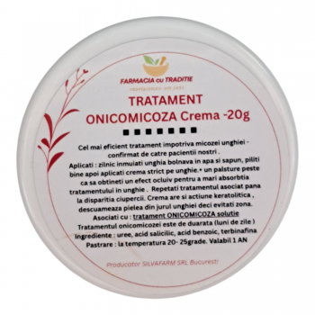TRATAMENT ONICOMICOZA cu Terbinafin si acid Benzoic - Crema -20g
