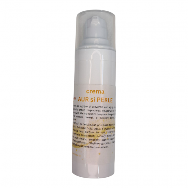 CREMA ANTIAGING cu AUR si PERLE. 30G CREMA ANTIAGING cu AUR si PERLE. 30G
