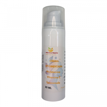 CREMA DEPIGMENTARA ANTIAGING cu Melatonina, Vitamina C lipozomala 40% -30g