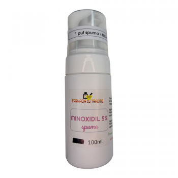 TRATAMENT ALOPECIE cu MINOXIDIL 5% SPUMA/SOLUTIE 100ml