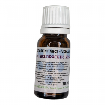 TRATAMENT NEGI SI VERUCI PLANTARI CU ACID TRICLORACETIC. 10ML