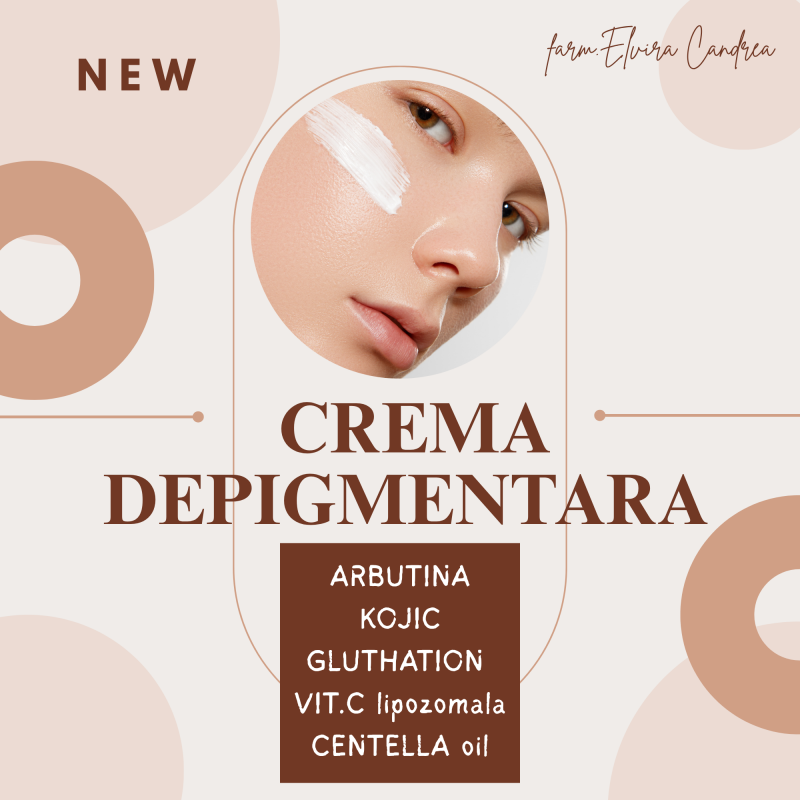 AGK- CREMA DEPIGMENTARA DE ZI 30ML cu Arbutina, Glutation, Kojic 
