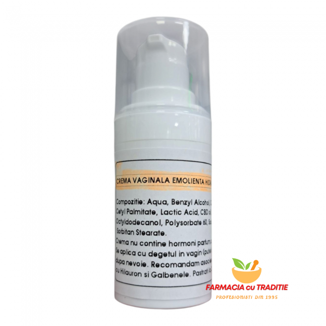 CREMA VAGINALA EMOLIENTA, HIDRATANTA CU CBD oil .15g
