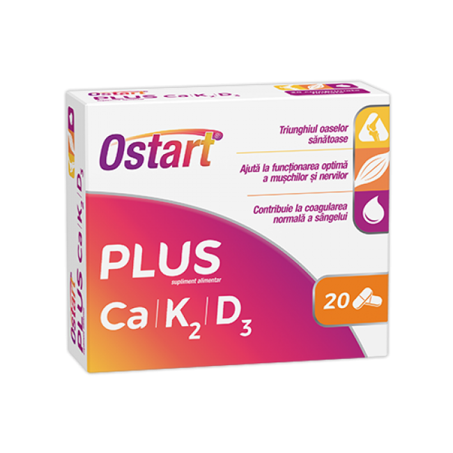 Ostart® Plus Ca + K2 + D3, comprimate