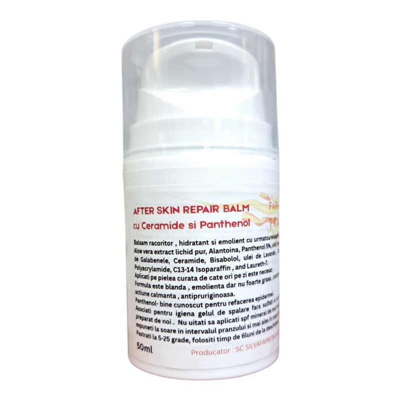 AFTER SKIN REPAIR BALM cu Ceramide, Panthenol si Calamine 10% . 50ml AFTER SKIN REPAIR BALM cu Ceramide, Panthenol si Calamine 10% . 50ml