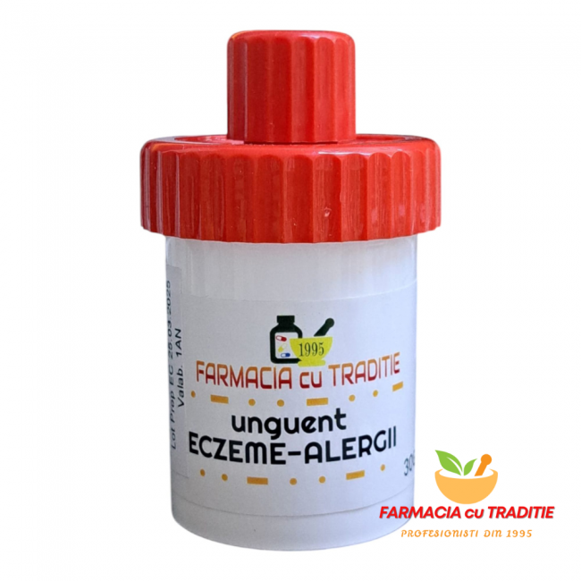 TRATAMENT impotriva ECZEMELOR si ALERGIILOR USOARE-fara CORTIZON, 30g TRATAMENT impotriva ECZEMELOR si ALERGIILOR USOARE-fara CORTIZON, 30g