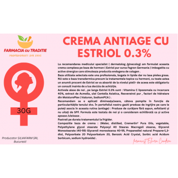 CREMA ANTIAGE CU ESTRIOL 0.3% 30G