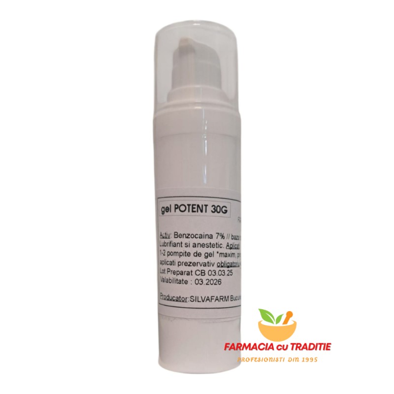 GEL POTENT - mentine erectia mai mult timp. 30ml