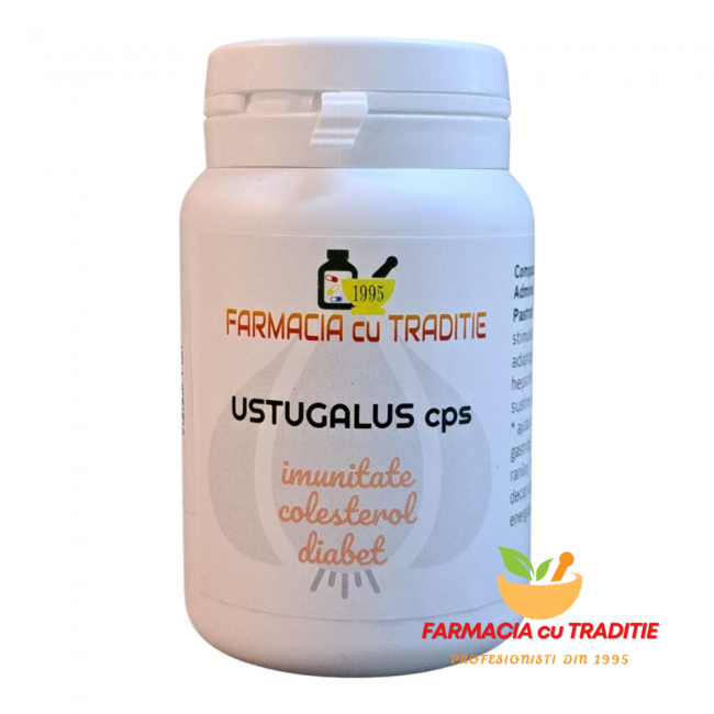USTUGALUS 60 capsule cu liofilizat din Usturoi Negru si Astragalus