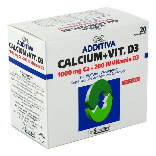 ADDITIVA CALCIUM+VITAMINA D3 *20 plicuri
