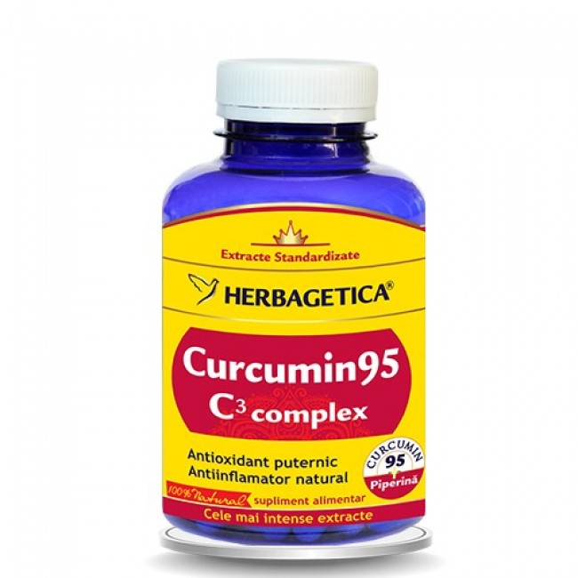 HERBAGETICA CURCUMIN (turmeric) 95 C3 COMPLEX 120 capsule