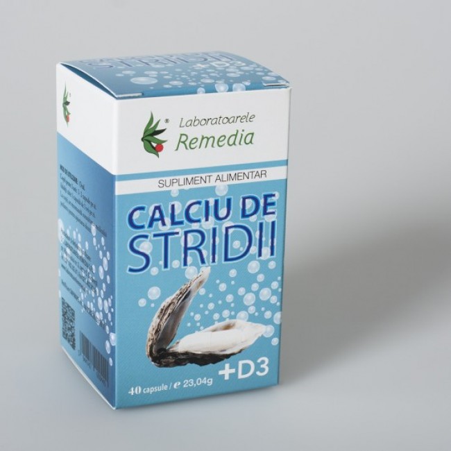 REMEDIA CALCIU STRIDII+D3 * 40 cps